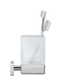 Zahnbürstenbecher Wandmodell Duravit Karree chrom glanz Bad-Accessoires