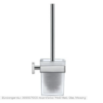 WC-Bürstengarnitur Duravit Karree chrom glanz Bad-Accessoires
