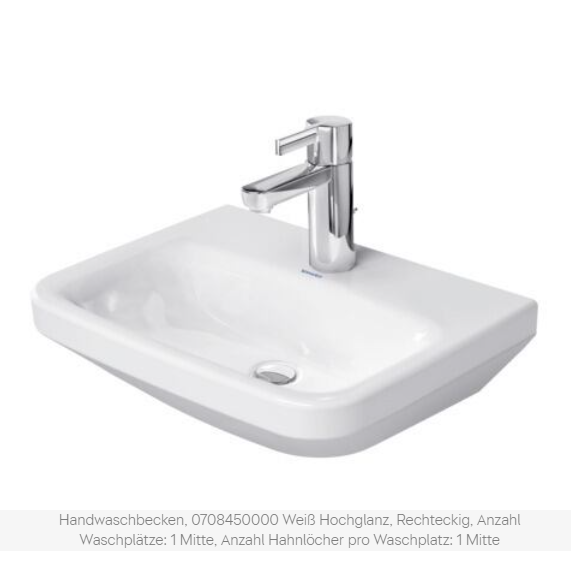 Waschbecken Keramik Duravit Durastyle 45×33.5