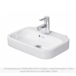 Waschbecken Keramik Duravit Happy D.2 50x36x14.5 weiss glanz Waschtisch