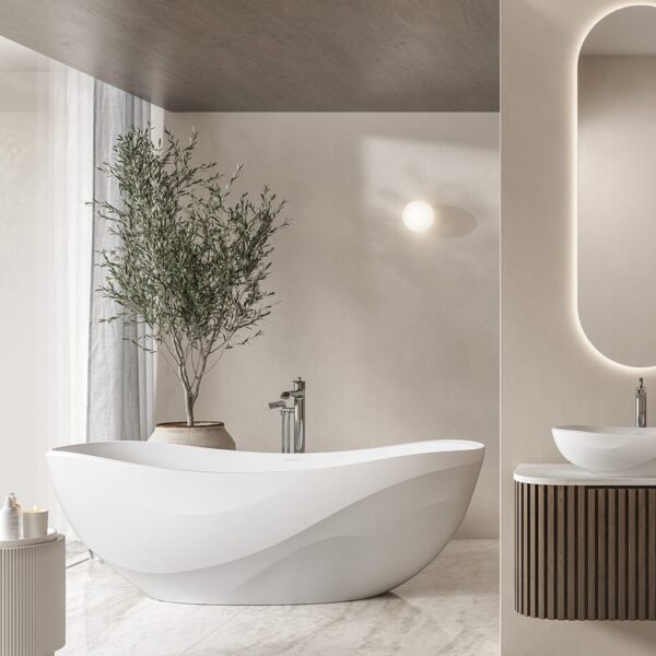 Badewanne freistehend Glanz V+A Seros 165