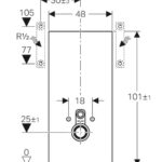 Monolith Geberit 101 Massskizze