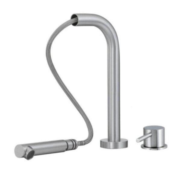 Mischer für Küche Treemme 40 mm Edelstahl Küchenarmatur Schwenkauslauf