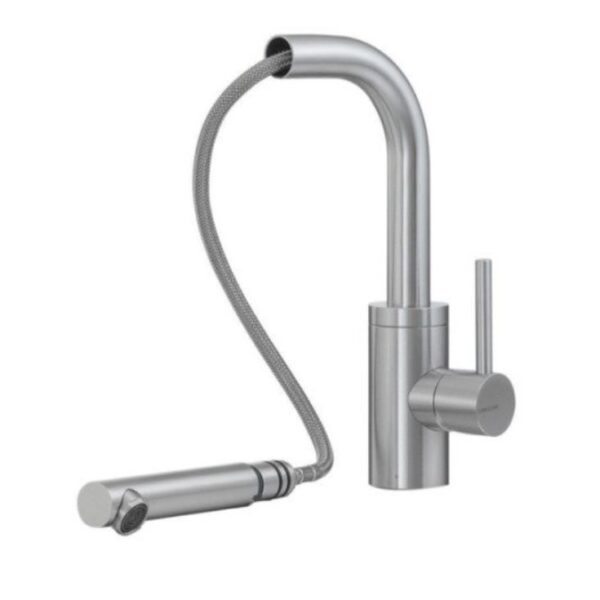 Mischer für Küche Treemme 40 mm Edelstahl Küchenarmatur Schwenkauslauf