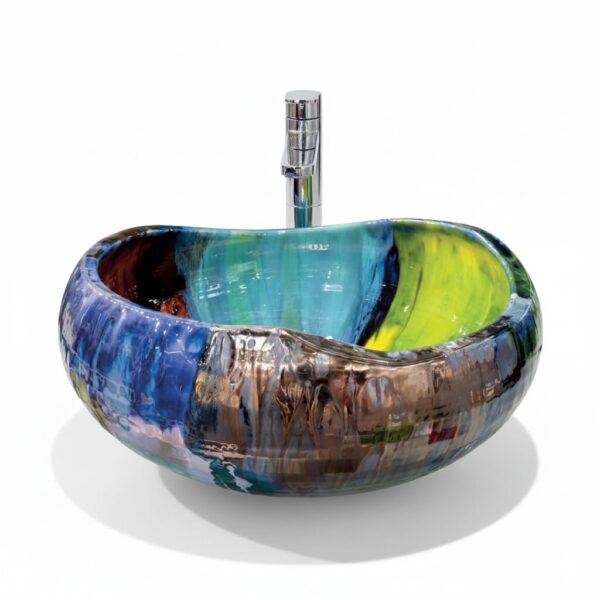 Aufsatzbecken Domiziani Keramik Eolo 50