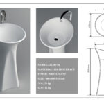 Waschsäule Corian GioiaBagno Waschsäule 2007 Mineralgussbecken Steingussbecken