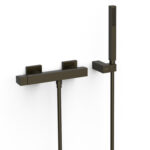 Mischer für Dusche AP TRES SLIM Schwarzbronze