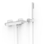 Mischer für Badewanne 2 Verbraucher AP TRES SLIM weiss matt