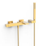 Mischer für Badewanne 2 Verbraucher AP TRES SLIM Gold