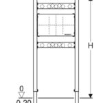 Duofix Geberit Dusch-Badewannenelement Massskizze