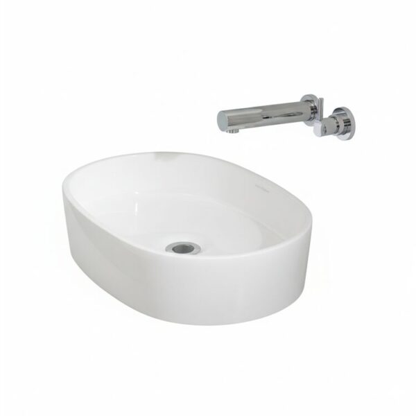 Aufsatzbecken Steinguss V+A iOS 54