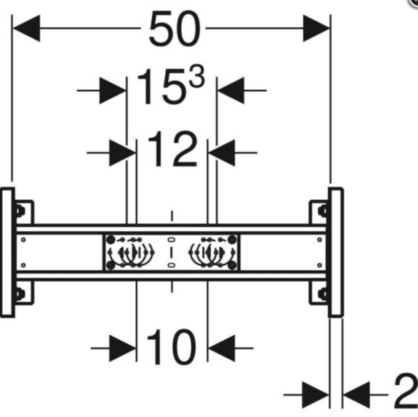 Duofix Geberit Anschluss Schiene – Bild 2