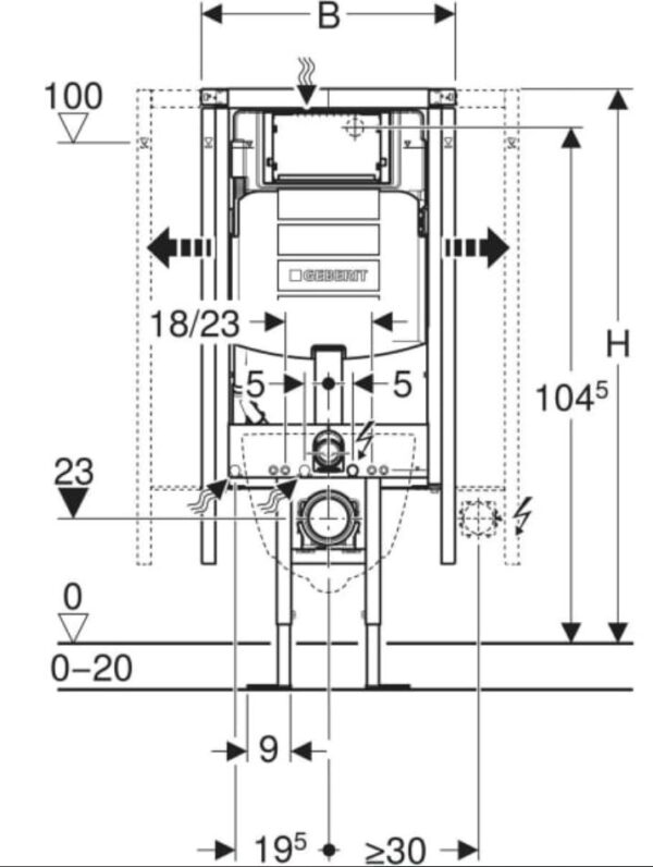 Duofix Geberit WC Eckmontage – Bild 2