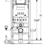Duofix Sigma Geberit Spülkasten für Wand WC 112 Massskizze