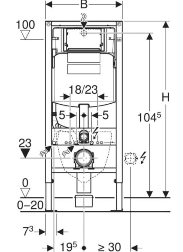 Duofix Sigma Geberit Spülkasten für Wand WC 112 – Bild 2