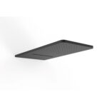 Wellness-Schwallauslauf System TRES Dusche 55x28 schwarz matt