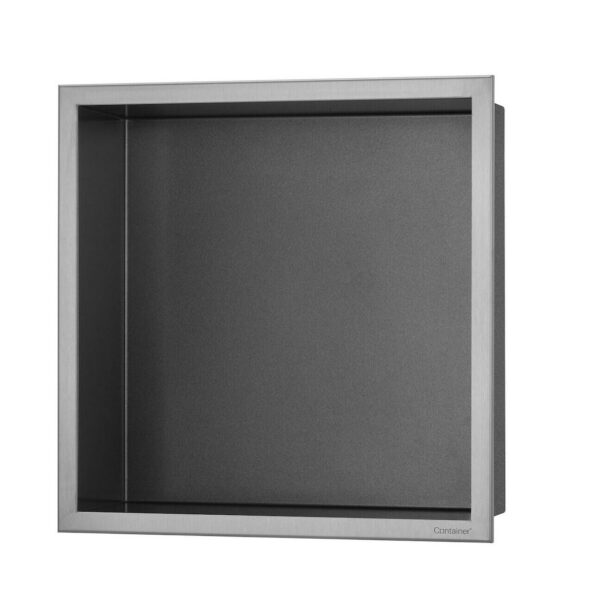Wandnische Dusche mit Rahmen Edelstahl ESS BOX B= 30 cm