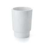 Zahnbürstenbecher Standmodell NAPIE Glas weiss Bad-Accessoires