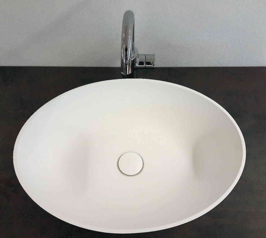 Aufsatzbecken Corian GioiaBagno Becken Lilly-57-Slim