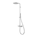 Duschsystem Nickel gebürstet Treemme SHOWERS Rund Regendusche