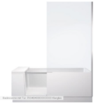 Badewanne mit Tür Duravit Shower + Bath Ecke Rechts Klarglas Einstieg Badewanne