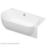 Badewanne Eck Einbau LUV Durasolid Duravit 185*95*61