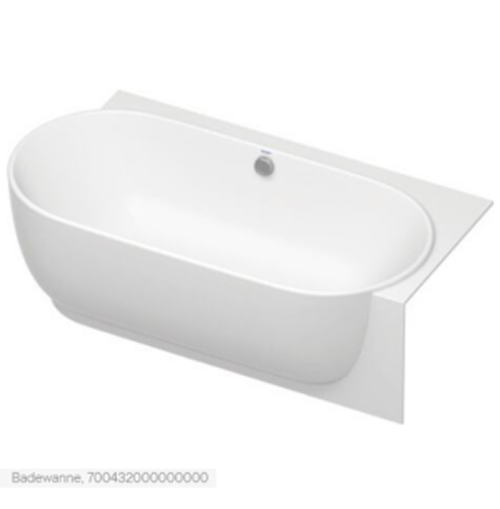Badewanne Eck Einbau LUV Durasolid Duravit 185*95*61