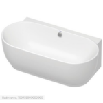 Badewanne an Wand LUV Duravit 180x95x61 weiss glanz
