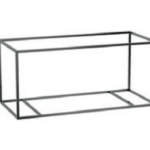 Rahmen zu Badmöbel LineaBeta GRELA 705x450x460 Schwarz matt