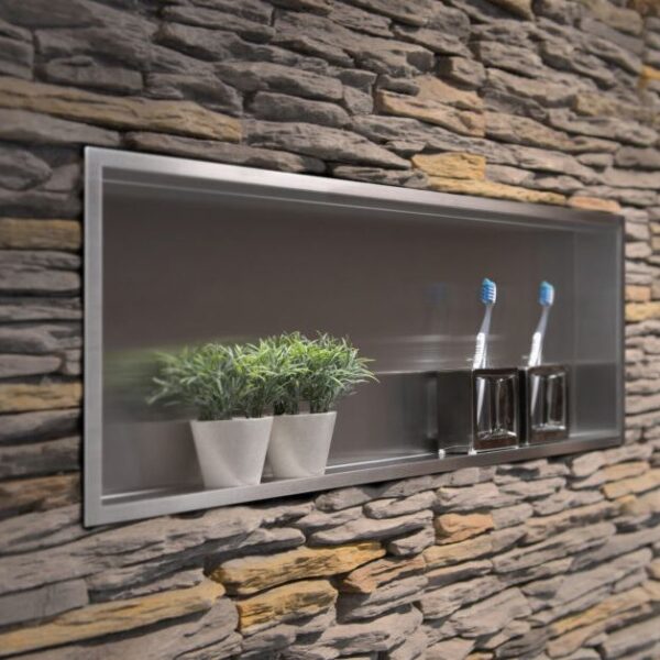 Duschennischern mit Rahmen Edelstahl ESS B= 90 cm