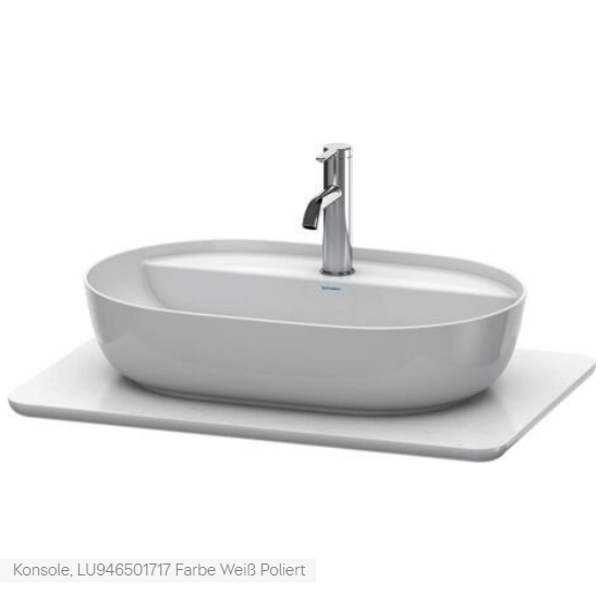 Quarz Steinplatte zu LUV Duravit 68