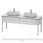 Badmöbel 4 Schubladen Bodenstehend Duravit LUV 173 weiss Seidenmatt