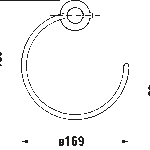 Handtuchring offen Duravit D-Code