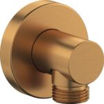Schlauchanschluss rund Duravit Chrom Bronze gebürstet
