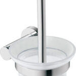 WC-Bürstengarnitur Duravit D-Code Glas Chrom Glanz