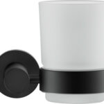 Zahnbürstenbecher Duravit D-Code Wandmodell rechts Schwarz