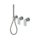 Mischer für Badewanne aus Wand Edelstahl Treemme 3.6 mm Dusch und Badewannenarmatur Unterputz