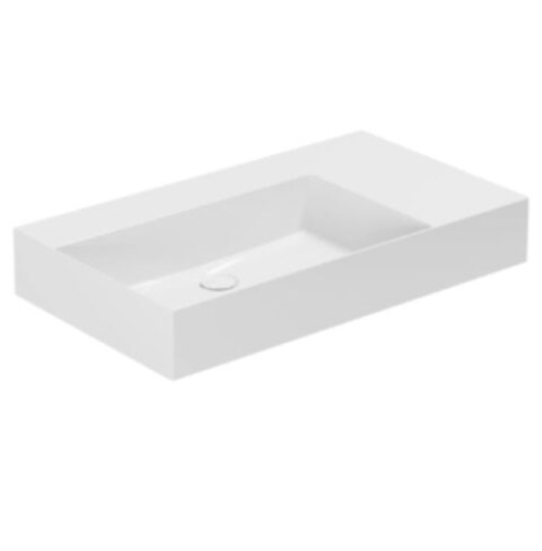 Waschtisch Azzurra Elegance Squared Ablage Rechts B= 81 cm