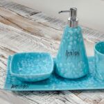 Seifendispenser Domiziani Keramik stehend Accessoires Handmade
