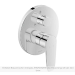 UP Duschenmischer 2 Verbraucher Duravit B1 rund chrom glanz Unterputzarmatur