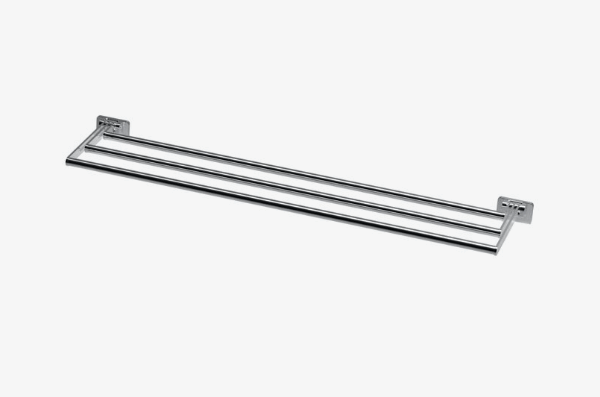Badetuchstange 3-fach 80cm Bodenschatz Chic 14 chrom glanz Bad-Accessoires