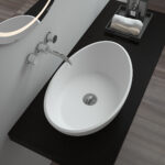 Aufsatzbecken Corian GioiaBagno Becken Ruby-54 Mineralgussbecken Steingussbecken