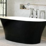 Badewanne freistehend Glanz V+A IONIAN Victoria + Albert Freistehende Badewanne Mineralguss