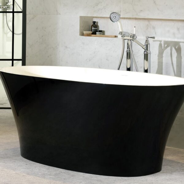 Badewanne freistehend Glanz V+A IONIAN Victoria + Albert Freistehende Badewanne Mineralguss