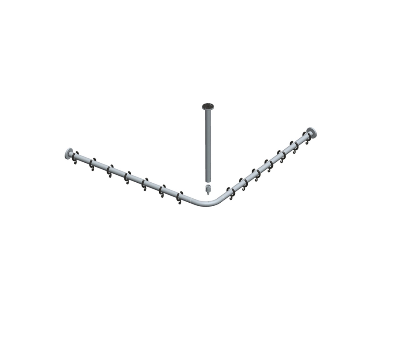 Duschvorhangstangen-Set Keuco Plan 90×90