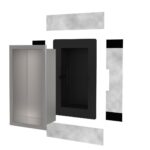 Wandnische mit Rahmen mit LED ESS BOX-LED Dichtung