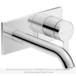 Mischer für Waschtisch UP Duravit C1 A174 chrom Unterputz Armatur