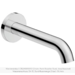 Auslauf Badewanne A= 20.5 cm Duravit B1, B2, C1 Chrom glanz Unterputz