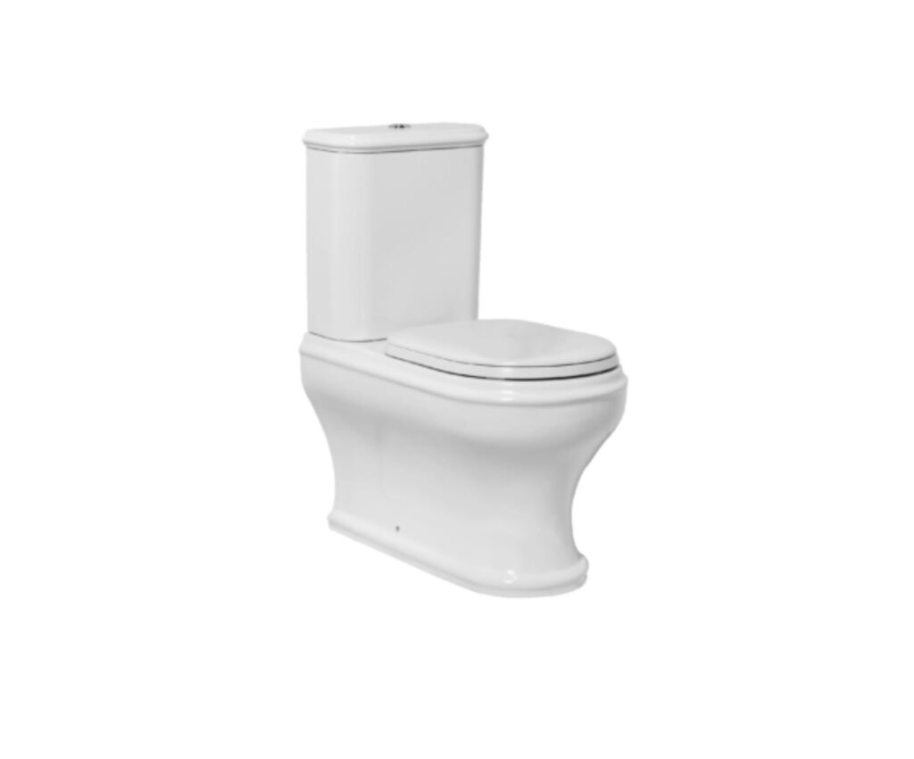 WC-Stand wandbündig Azzurra CHARME Aufsatz Spülkasten weiss glanz Retro Nostalgisch Keramik
