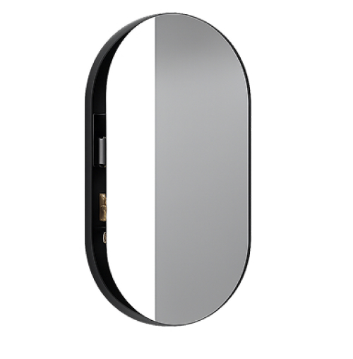 CIELO Spiegelschrank oval Box 90